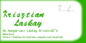 krisztian laskay business card